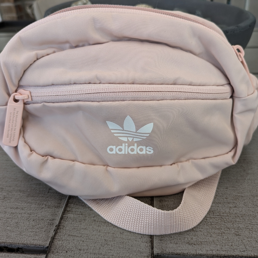 Adidas Originals Natural Waist Fanny Pack in Blush Pink - Picture 5 of 8